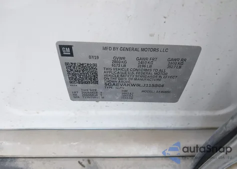 2020 Buick Enclave Awd Essence из США, поврежденный, VIN 5GAEVAKW8LJ115864